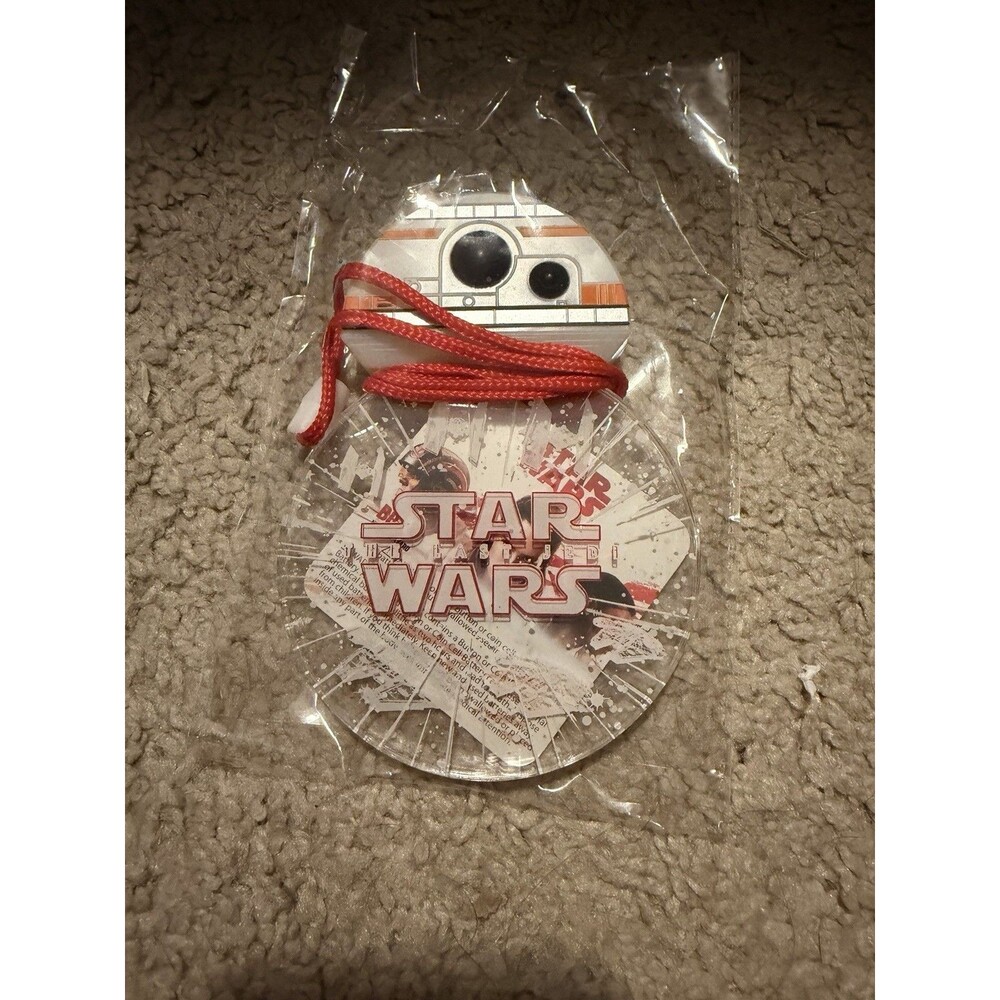 Disney Parks Star Wars BB-8 Droid Light Up Glow Lanyard/Necklace The Last Jedi
